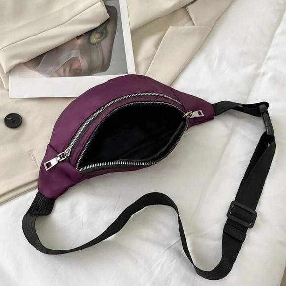 💙Women’s Double Front Pockets Adjustable Strap Medium Sized Fanny Pack - Picture 5 of 8